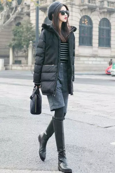 長靴羽絨服搭配技巧 長靴羽絨服搭配技巧
