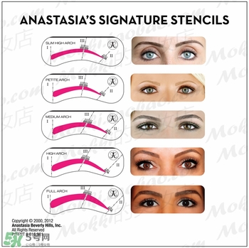 anastasia眉筆色號試色 anastasia眉筆試色圖 anastasia眉筆色號試色 anastasia眉筆試色圖