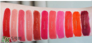 laura mercier口紅色號(hào)試色 laura mercier口紅試色圖