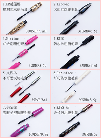 防水睫毛膏哪個牌子好用推薦 潑水實測8款防水睫毛膏排行 防水睫毛膏哪個牌子好用推薦 潑水實測8款防水睫毛膏排行