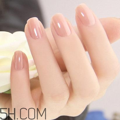 裸色美甲圖片2018款式 條紋葉子美甲教程 裸色美甲圖片2018款式 條紋葉子美甲教程