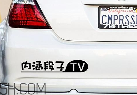 為什么有人車后貼內涵段子 車上貼內涵段子TV什么意思 為什么有人車后貼內涵段子 車上貼內涵段子TV什么意思