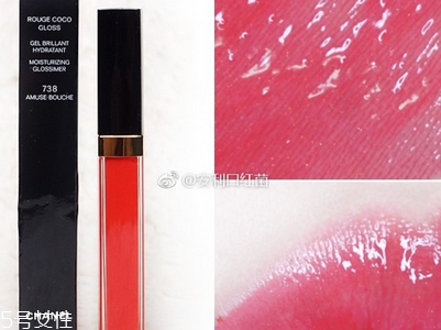 香奈兒唇釉738好看嗎？香奈兒唇釉738試色