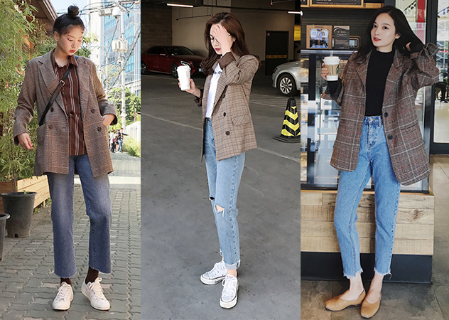 女生格紋穿搭圖片 格紋衣服搭配圖片 女生格紋穿搭圖片 格紋衣服搭配圖片