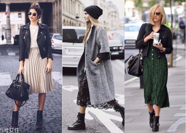 黑短靴子搭配圖片 黑短靴怎么搭配 黑短靴子搭配圖片 黑短靴怎么搭配