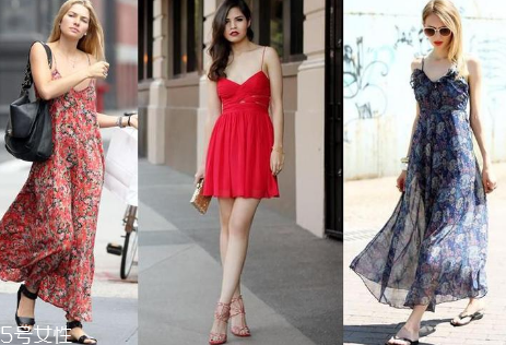 夏天穿吊帶裙怎么搭配？夏季吊帶裙搭配圖片
