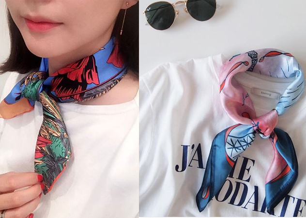 春夏領(lǐng)巾穿搭的N種方法圖片 春夏領(lǐng)巾穿搭的N種方法圖片