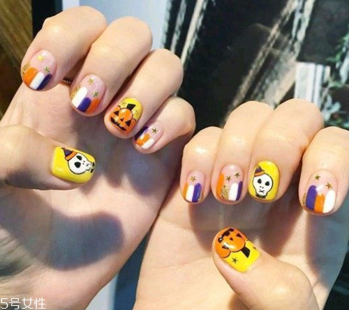 萬圣節(jié)女巫美甲教程 零基礎也可以畫很美 萬圣節(jié)女巫美甲教程 零基礎也可以畫很美