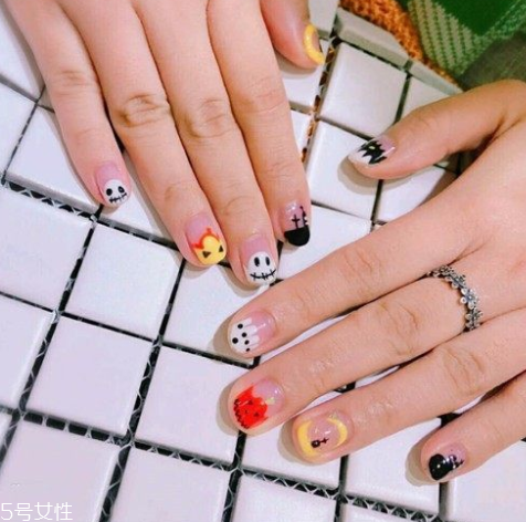 萬圣節(jié)女巫美甲教程 零基礎也可以畫很美 萬圣節(jié)女巫美甲教程 零基礎也可以畫很美