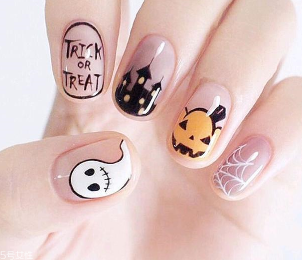 萬(wàn)圣節(jié)光療美甲圖片 超可愛(ài)搞怪美甲 萬(wàn)圣節(jié)光療美甲圖片 超可愛(ài)搞怪美甲