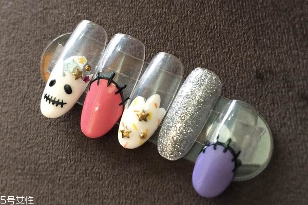 萬(wàn)圣節(jié)光療美甲圖片 超可愛(ài)搞怪美甲 萬(wàn)圣節(jié)光療美甲圖片 超可愛(ài)搞怪美甲