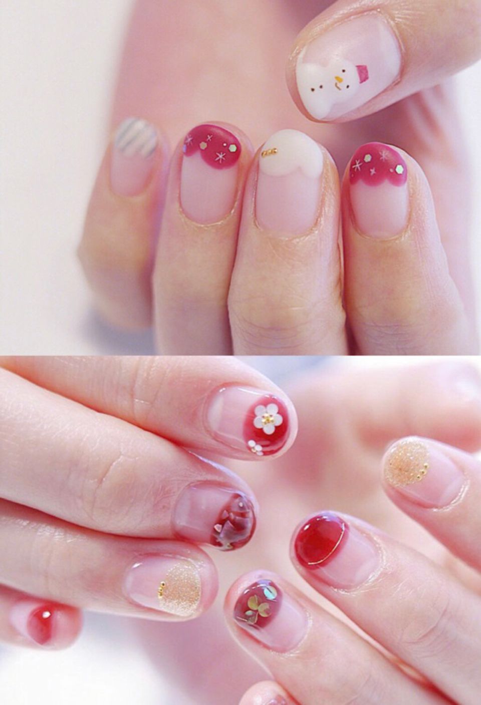 2019顯白紅色美甲圖片 百搭喜氣紅色美甲 2019顯白紅色美甲圖片 百搭喜氣紅色美甲