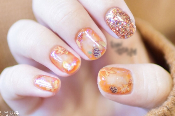 2019琥珀色美甲圖片 溫柔耐看琥珀色美甲 2019琥珀色美甲圖片 溫柔耐看琥珀色美甲