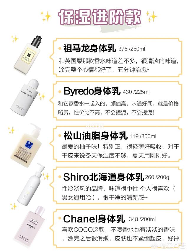 身體乳哪個牌子的好用 身體乳哪個牌子的補水保濕效果好 身體乳哪個牌子的好用 身體乳哪個牌子的補水保濕效果好